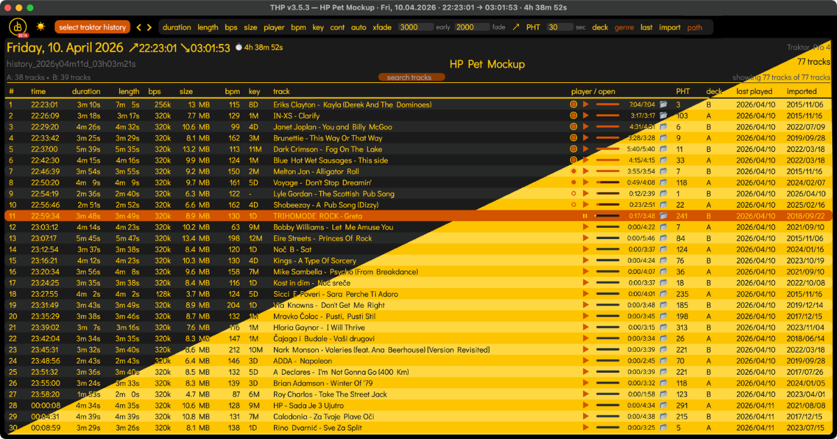 Traktor History Player screenshot