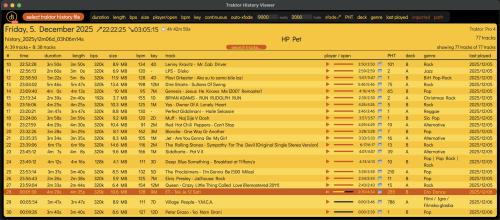 Traktor History Player v3.0.0 — formerly Traktor History Viewer